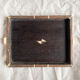 6 antique nesting tables in rosewood, India, 19th century, British Raj.