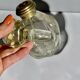 Large antique decanter for spirits – cut glass and silvered neck
