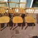Set of 18 wooden bistro chairs - vintage - year 50 - 60