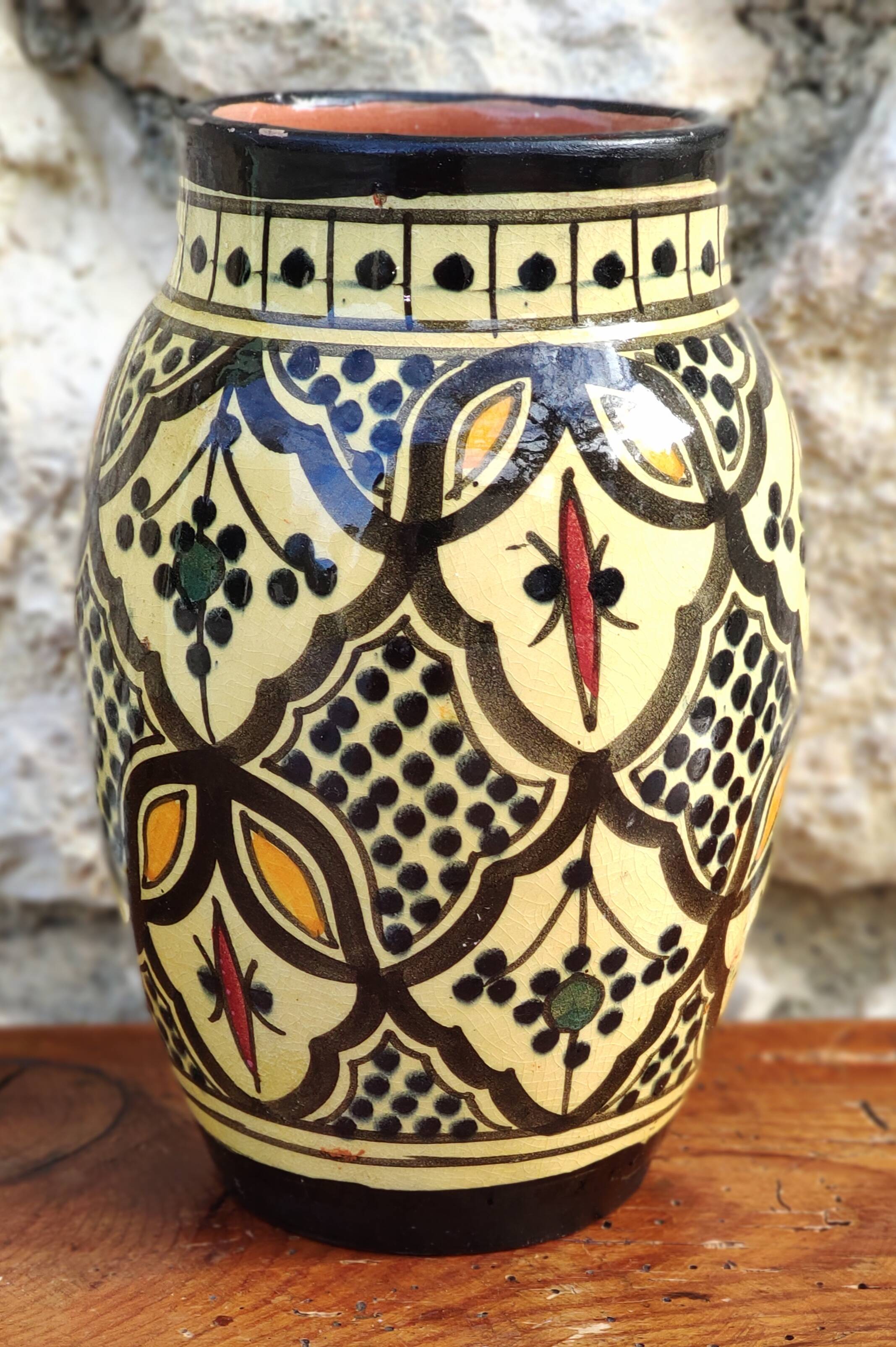 Moroccan ceramic vase