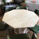 Travertine dining table