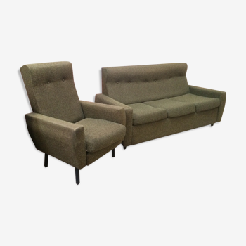 Convertible 3 seater sofa set and armchair  60