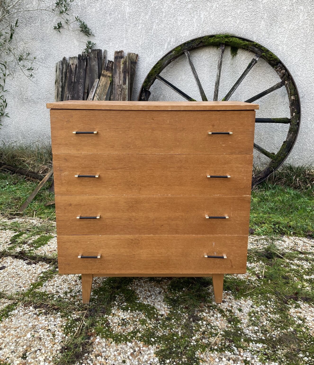 Commode pieds compas vintage