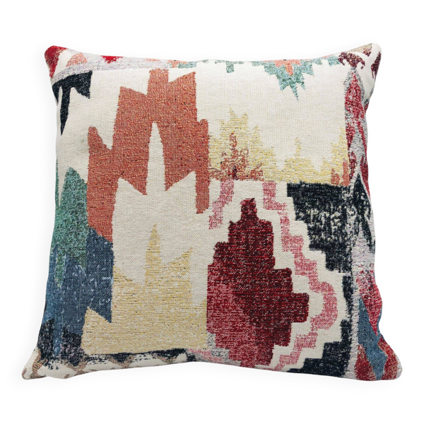 Coussin carré tissu Gobelin Ethnique — Beyit