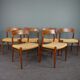 Set of 6 chairs and dining table Niels Otto Møller