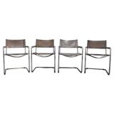 Set of four Bauhaus cantilever armchairs by Mart Stam, Italy