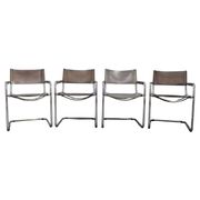Set of four Bauhaus cantilever armchairs by Mart Stam, Italy