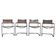Set of four Bauhaus cantilever armchairs by Mart Stam, Italy