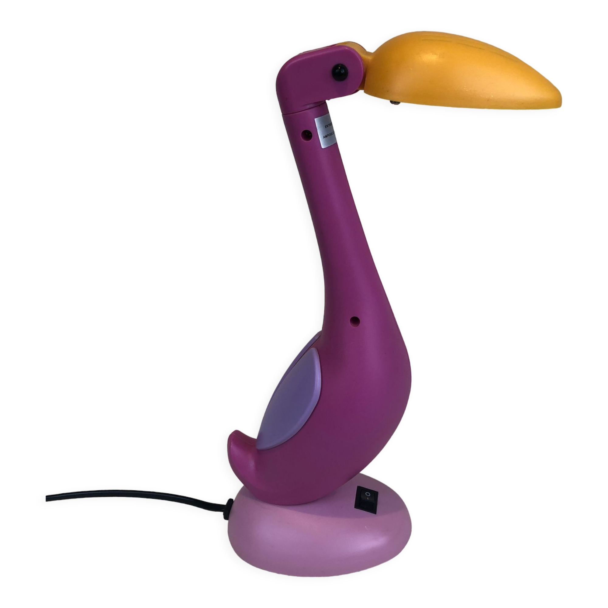 Vintage toucan / flamingo lamp