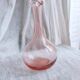 Vase soliflore rose en verre souflé