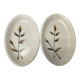 2 dishes earthenware Niderviller twigs