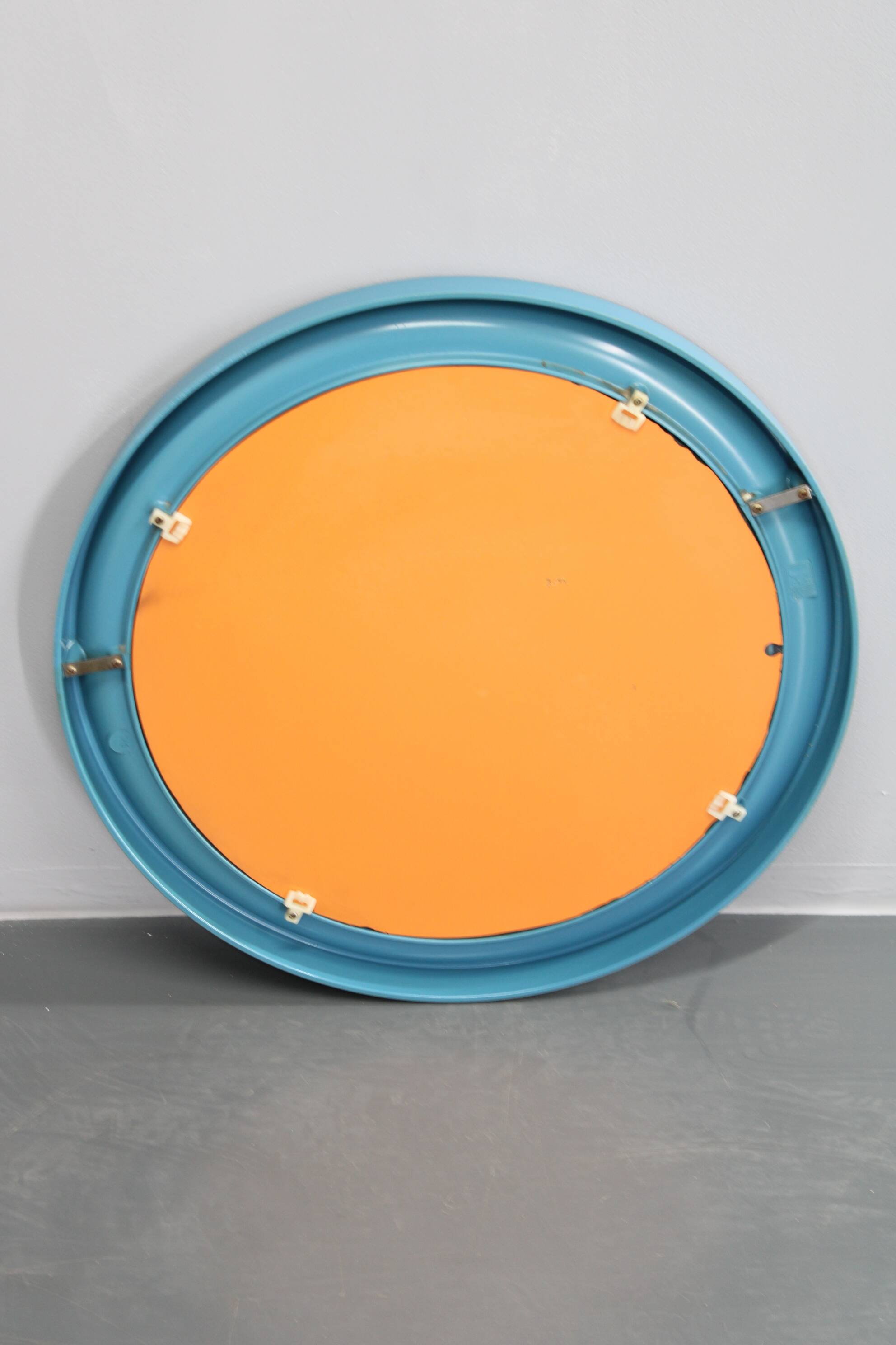 1970s Round Mirror , Italy