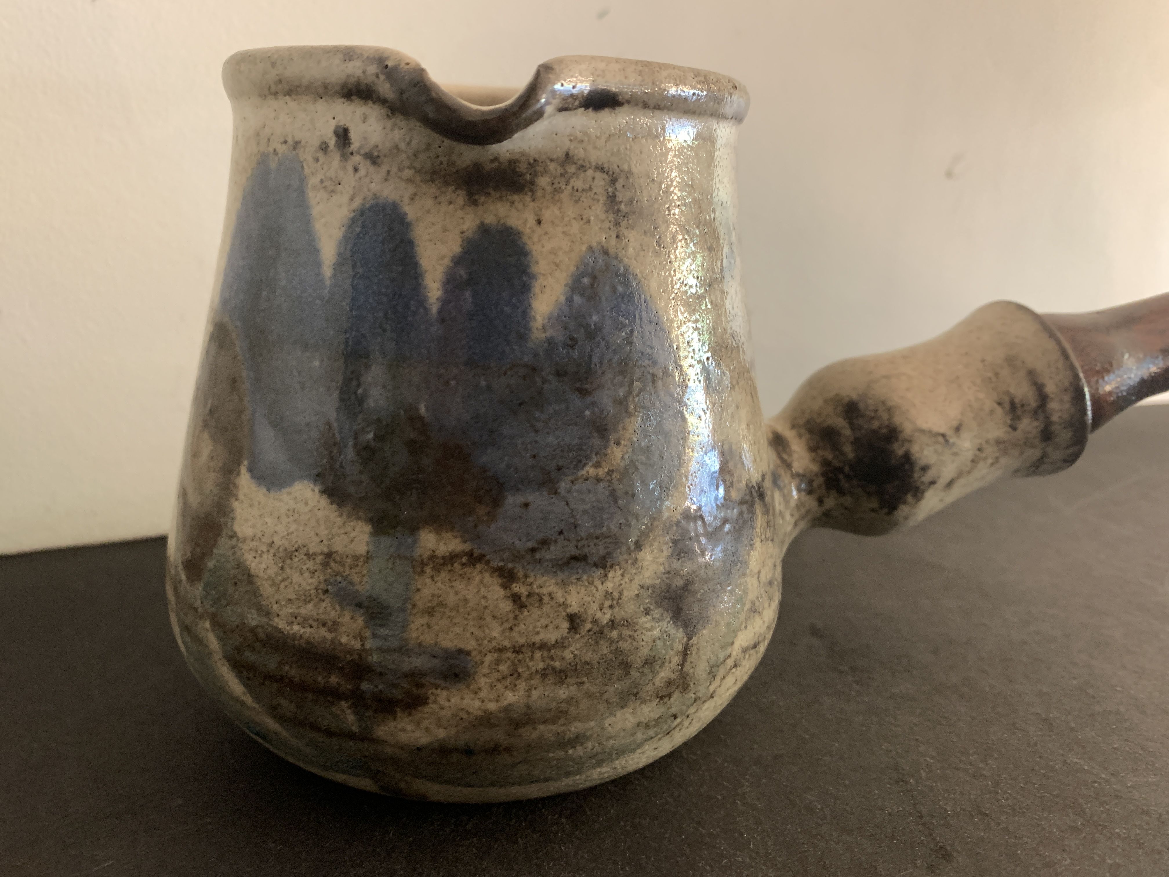 Ceramic chocolatière Gustave Reynaud, Le Murier, Vallauris, 1960