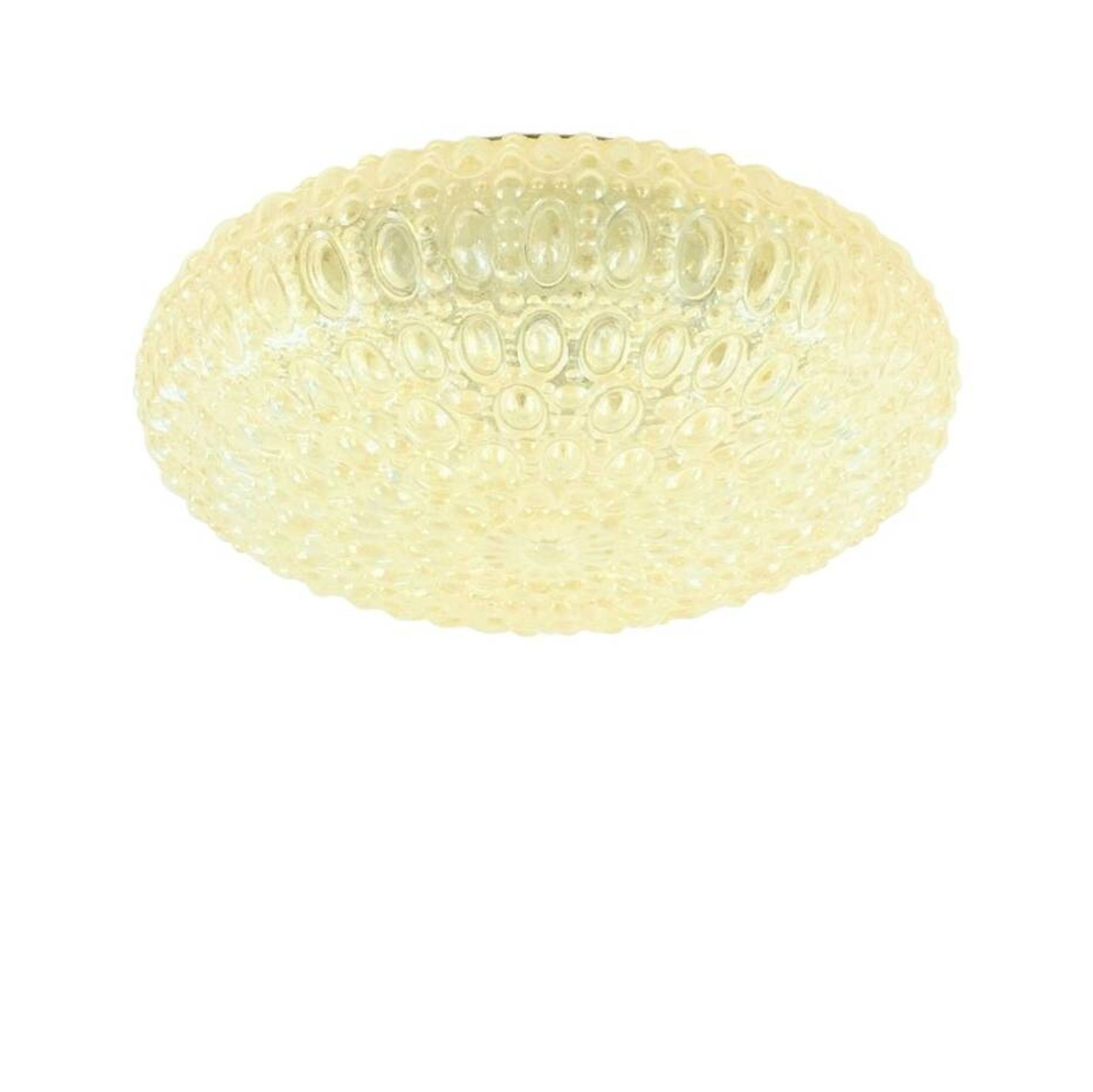 Extra Large Amber Bubble Glass Ceiling Light - H. Tynell for Limburg, 1960s