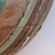 Ancient oval painting of a sleeping woman in oil on wood panel.