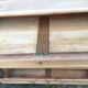Commode  éclaircie  en merisier massif