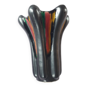 Vase vintage en céramique, signé