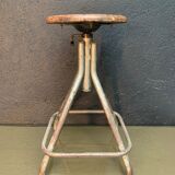 Old adjustable workshop stool