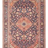 Persian Oriental Carpet Iran KASHAN Wool and Silk - Size: 1.32 X 2.00 Metres