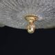 Dubai, Large Size Murano Glass Gold Flush Mount, 1970s