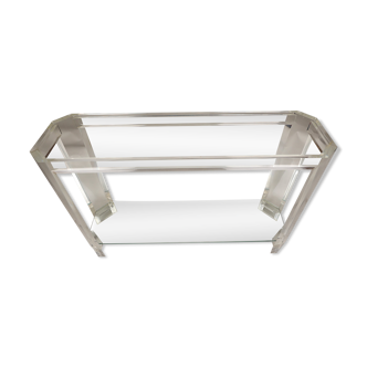 Transparent lucite console, 1980s