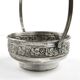 Art Nouveau sugar bowl, silver-plated metal, Sweden, early 20th century