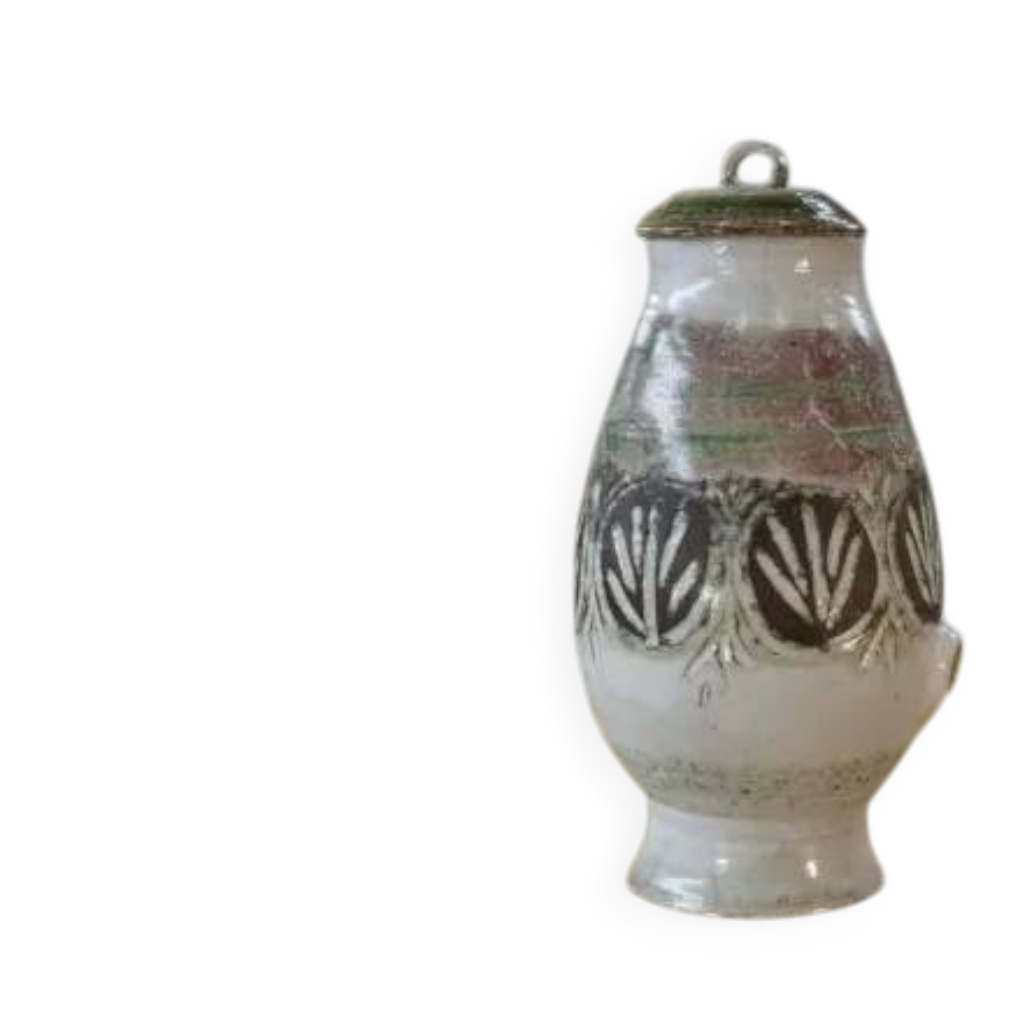 Large brutalist ceramic vase attributed to Albert Thiry 1950s