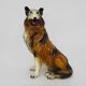 Life-size ceramic collie dog sculpture from the 1960s