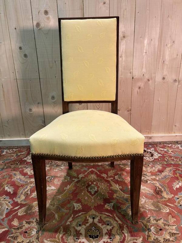 Set of 6 mahogany chairs in the Arbus style