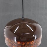 1970s Pendant Lamp with Floral Motiv, Czechoslovakia