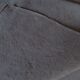 Nappe de campagne en lin lourd gris foncé
