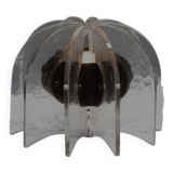 Beautiful Murano glass and brass table lamp, Italy 1950s