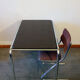 Ensemble Bureau et Chaise Inox Années 70