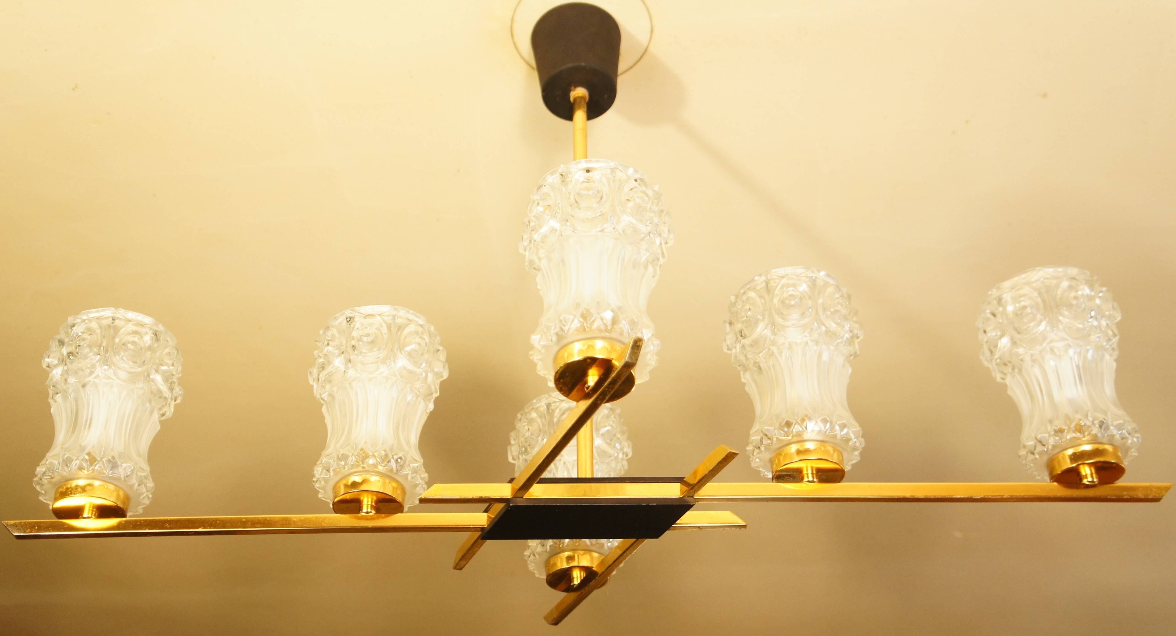 Chandelier 6 fires Maison Arlus