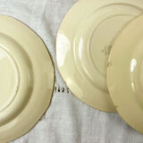 6 flat plates digoin sarreguemines model "cannes"