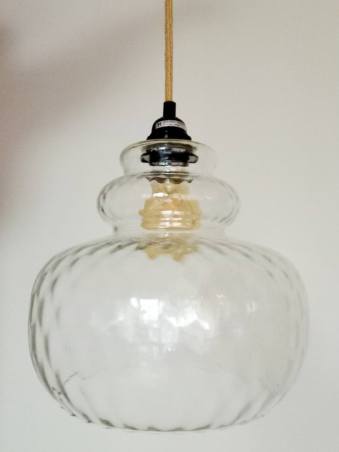 Xl glass pendant light