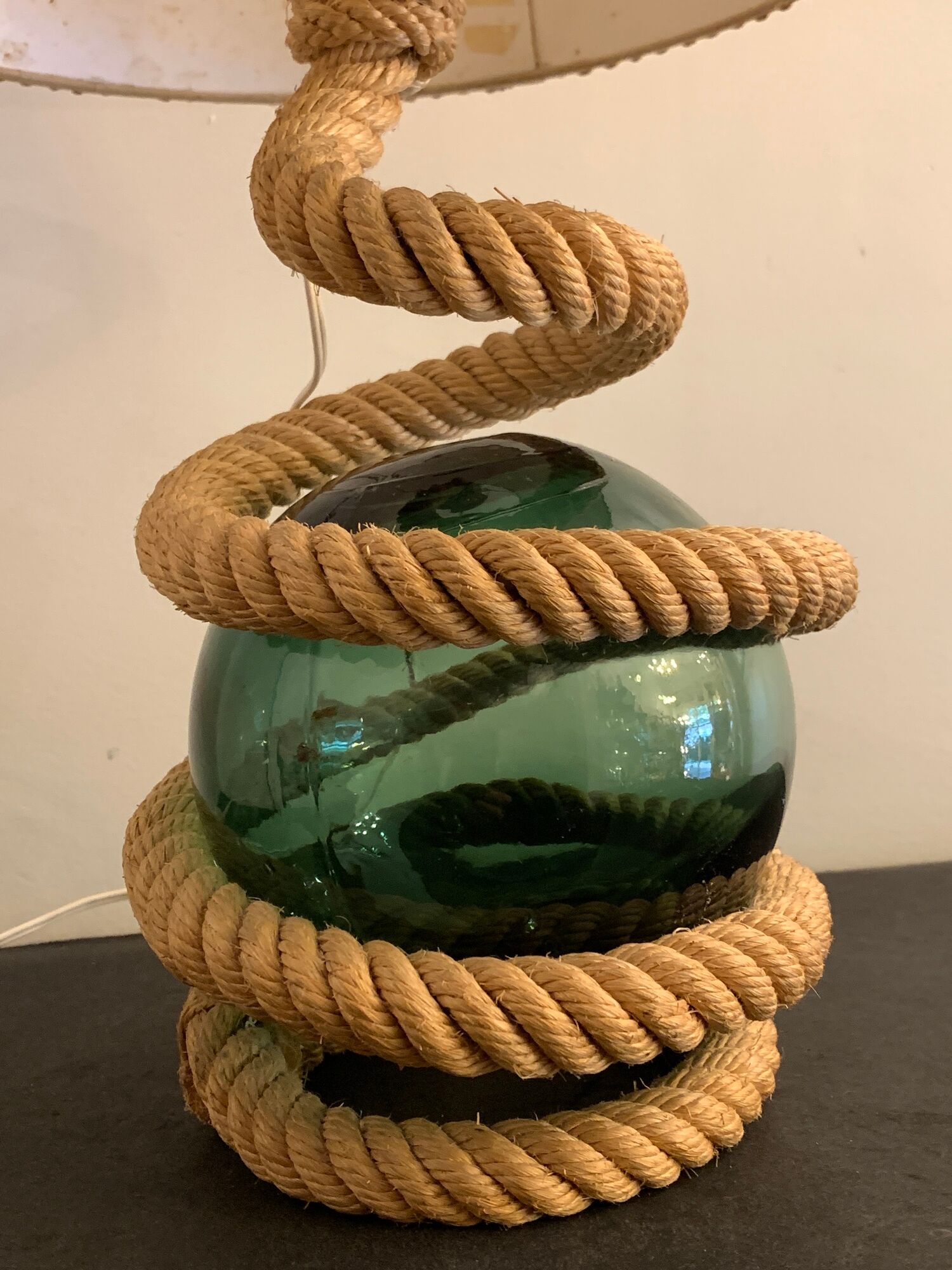 Rope lamp, handmade in the 70s
