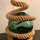 Rope lamp, handmade in the 70s