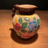 Pretty vase of Vallauris with flower pattern signed J.Massier