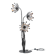 Mazzega floor lamp, Brutalist style 1960