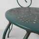Ensemble de 4 chaises de jardin vintage en acier