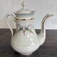 Porcelain Coffee Pot Decorated with Currants - Vintage 1900