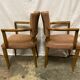 Fauteuil Bridge velours beige rosé
