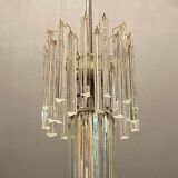 Italian Modernist Murano Glass Prism Chandelier, 1970s