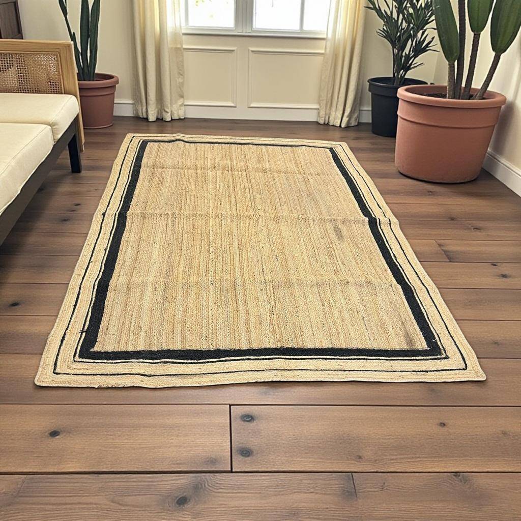 XL bohemian jute rug / rug