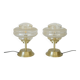 Vintage Bedside Lamps / Set of 2 / Redesign Mushroom Lamp / Art Deco Style