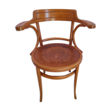Fauteuil de bureau en bois courbé