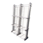 Art Deco shelf, aluminum
