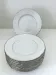 10 white porcelain dessert plates