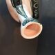French artisan ceramics – decorative pan in Capron style – year